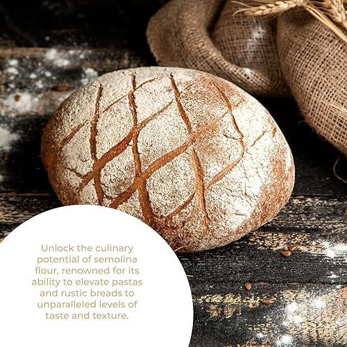 Antimo Caputo Italian Semolina 11 LBS (5kg), Fine Ground Semola Flour, Rimacinata for Fresh Pasta, Bread, Durum Wheat, Product of Italy