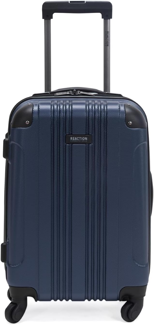 Kenneth Cole REACTION Out of Bounds Lightweight Hardshell 4-Wheel Spinner Luggage, Teal, 20-Inch Carry On