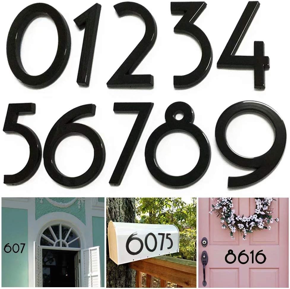 20 Pack Mailbox Numbers 0-9, 2.76 Inch High, Door Address Numbers Stickers for Apartment, House, Room, Office, Cars, Trucks