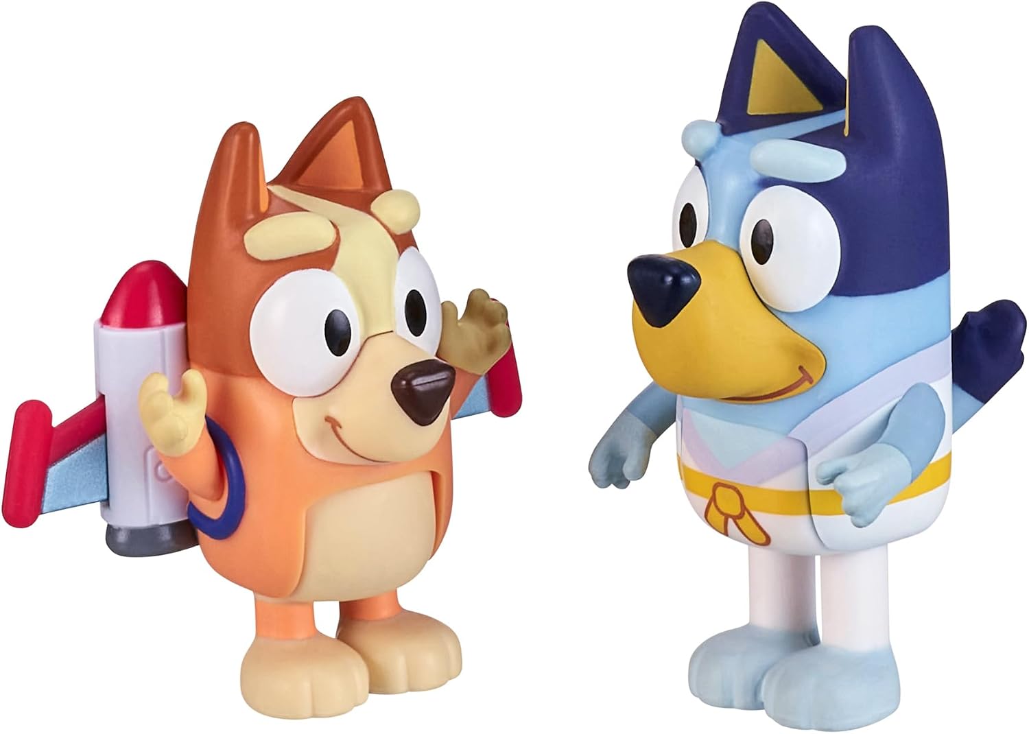 Bluey School Figurine Toys Pack of 4, Articulated Character Toys with Chloe, Rusty, and Calypso Figurines, Small Action Figures for Kids Ages 3+