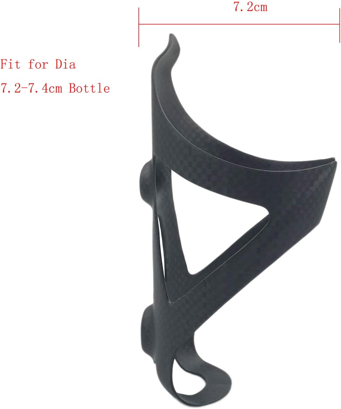 Water Bottle Cage, 3k Matte Full Carbon Fiber Lightweight and Strong Bicycle Water Bottle Holder Bike Cages Brackets - 1 Pcs