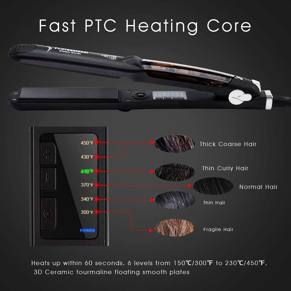 DORISILK Steam Straightener for Hair