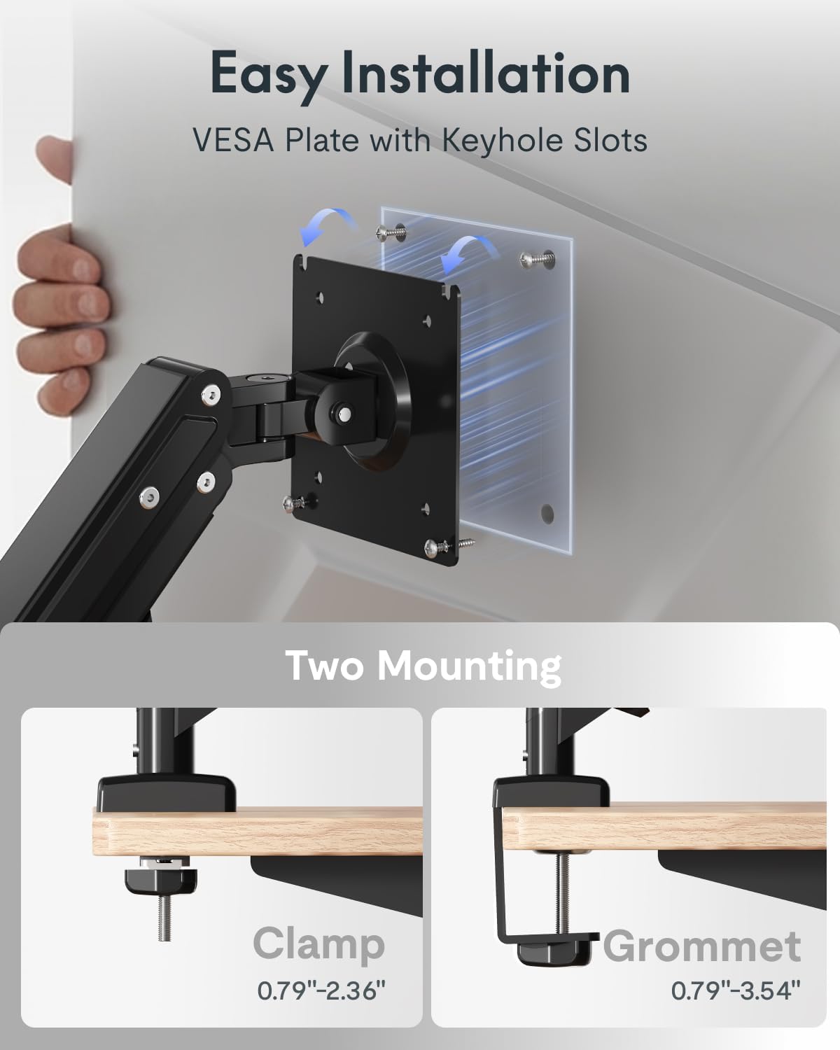 FLEXISPOT EN2 48"x24" Standing Desk with Power Strip Bundle, Black