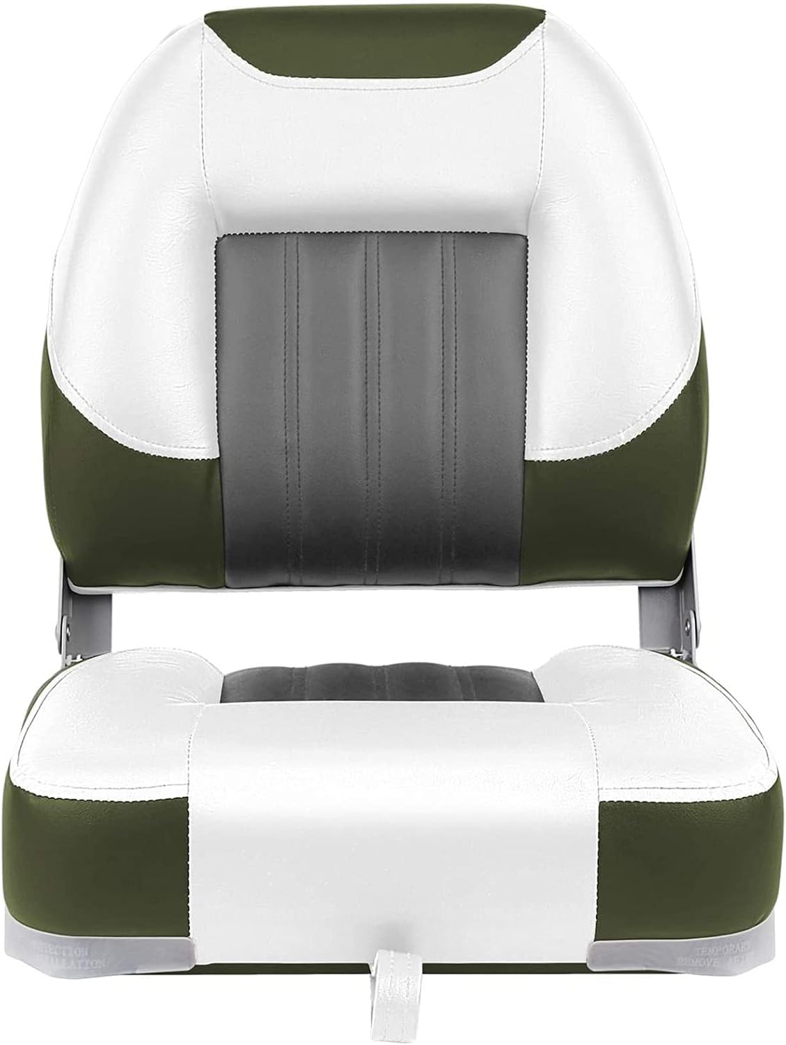 XGEAR Fold-Down Boat Seat, Low Back Fishing Boat Chair