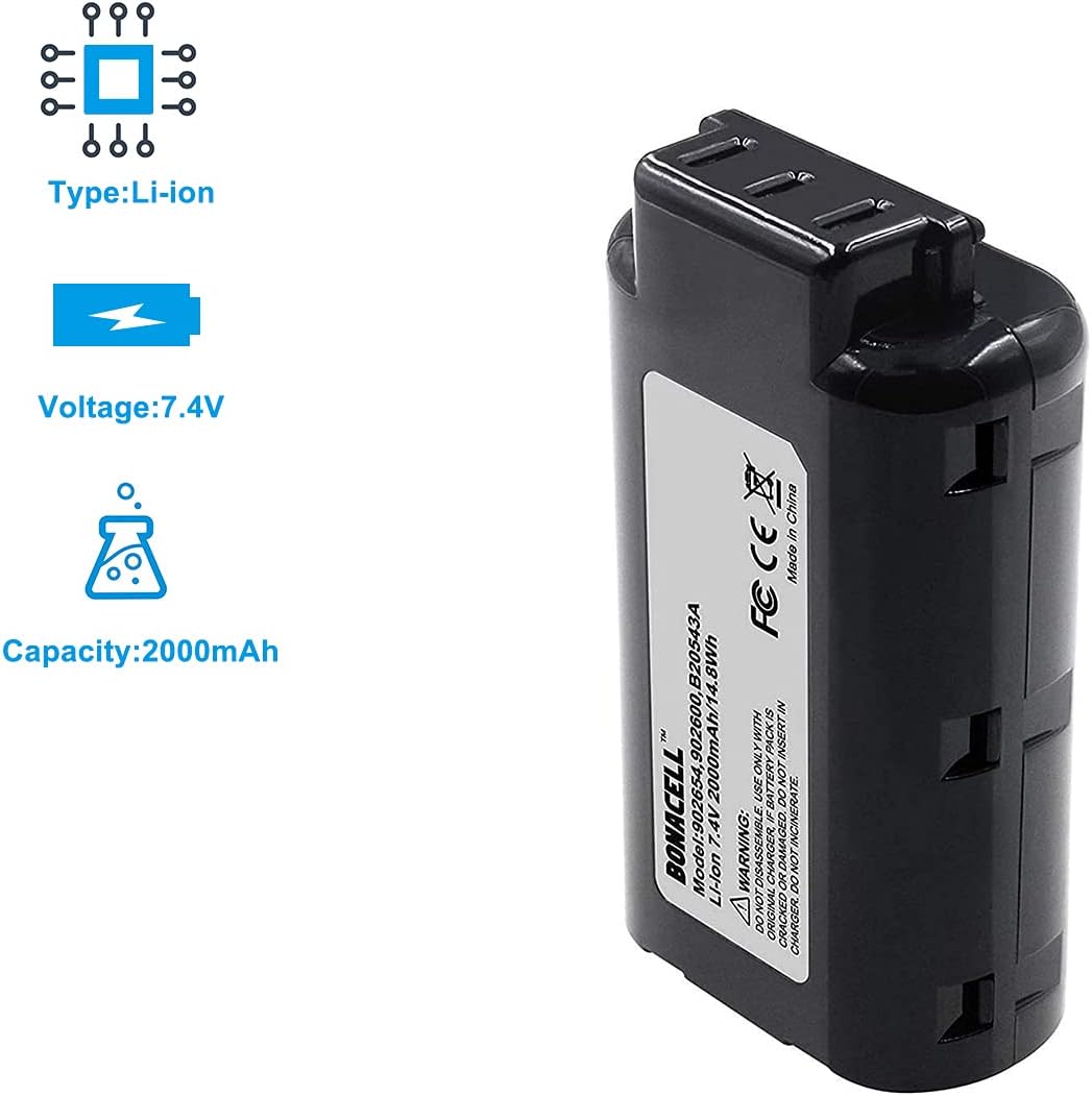 Bonacell 2Pack 7.4V 3500mAh Li-ion Replacement Battery Compatible with Paslode 902654 902600 916000 902400 B20543 CF325Li IM250A Li Batteries