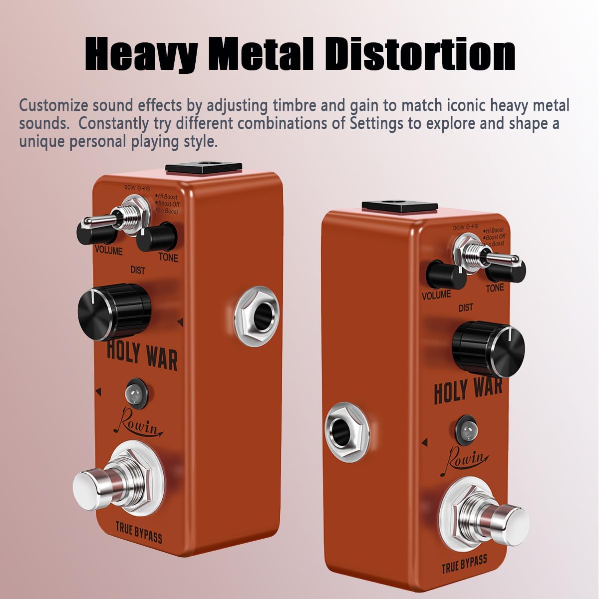 Vintage Vacuum Bluesy Guitar Effect Pedal,Electric Guitar Effect Sound Low Key Mild Clipping