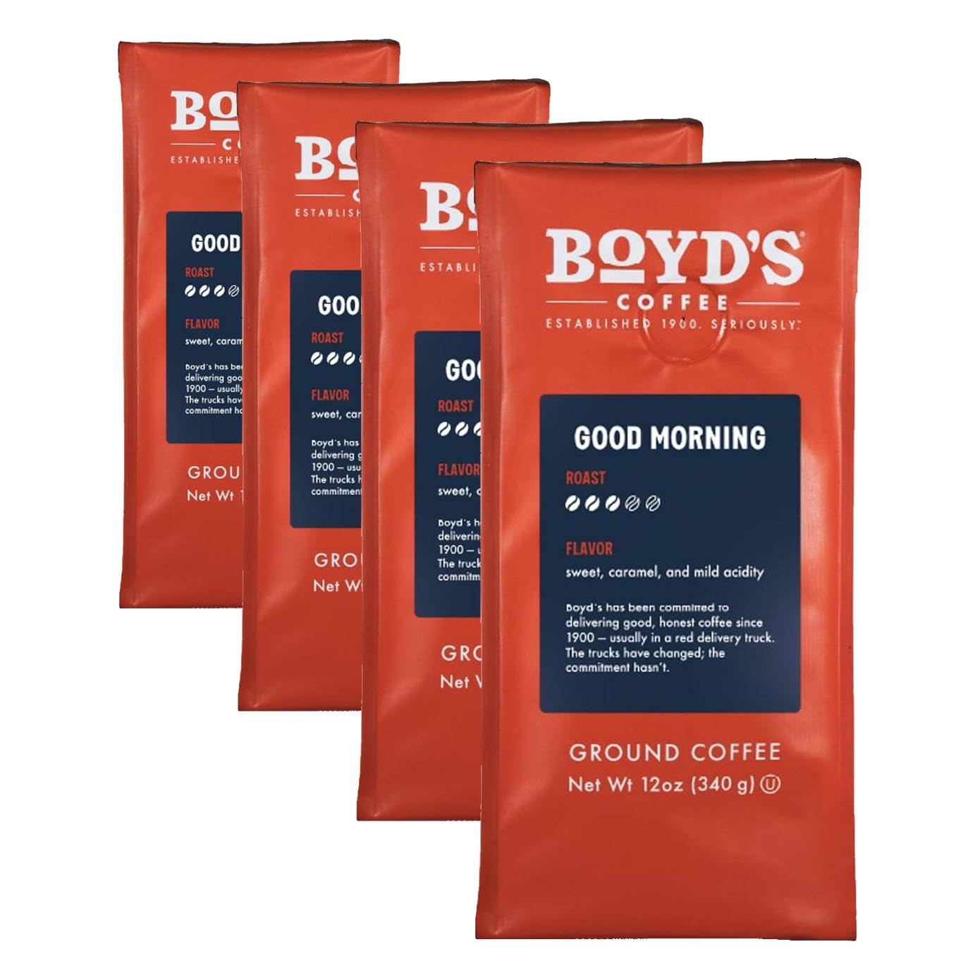 Boyd's Coffee French No. 6 Coffee –Ground Dark Roast– Blended from 100% Arabica – Rich & Full-Flavored – 12 oz.