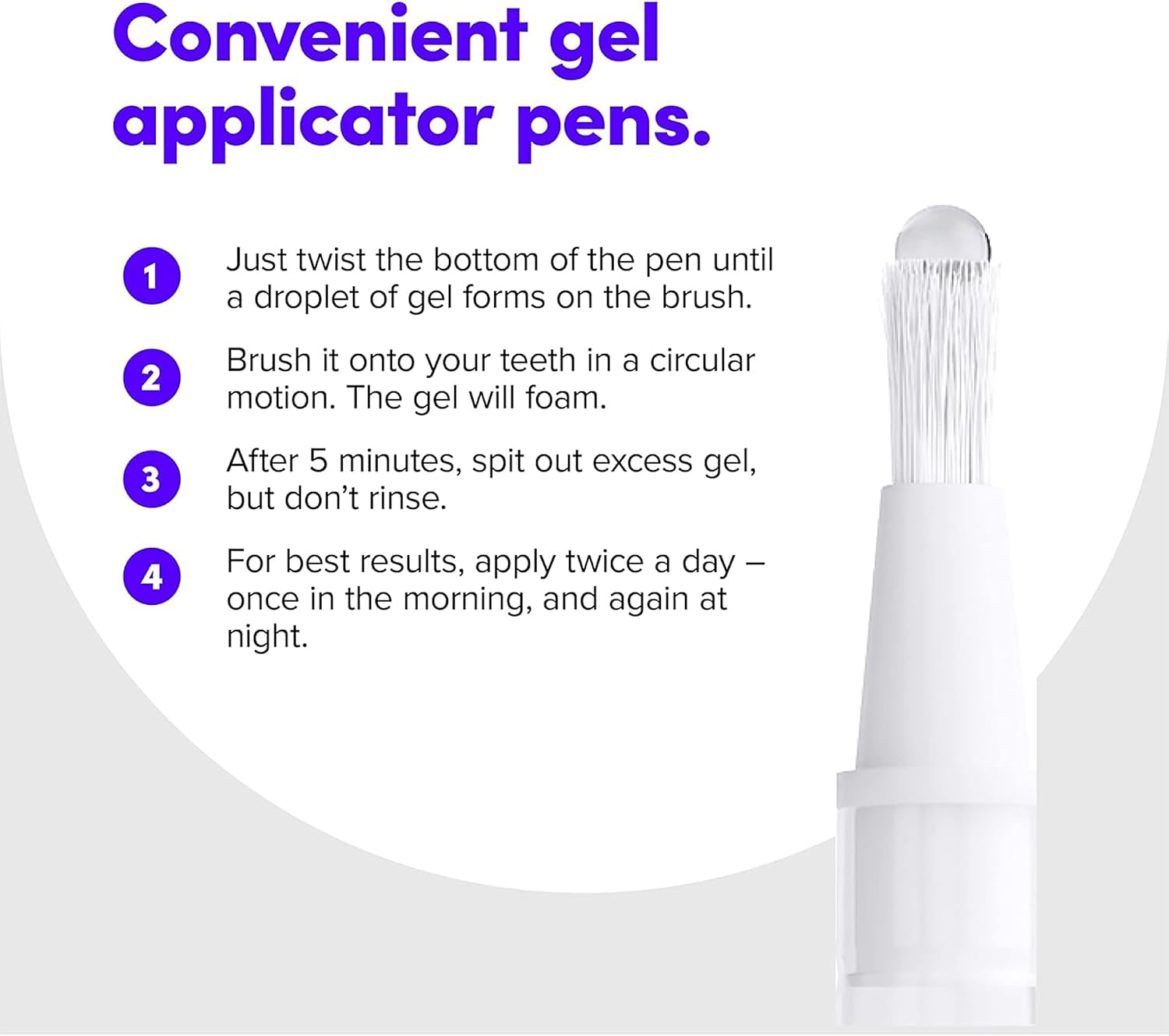 SmileDirectClub Teeth Whitening Kit with Lip Balm - 4 Pack 1.4ml Gel Pens - Professional Strength Hydrogen Peroxide
