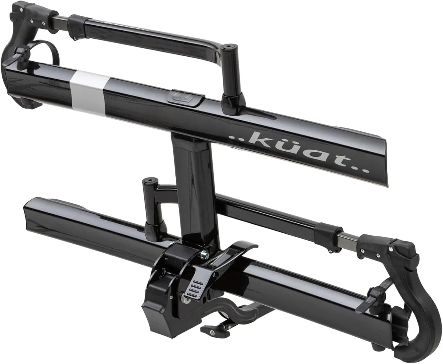 Kuat Sherpa 2.0 Compact 2-Bike Transporting Hitch Rack | Durable Lightweight Aluminum Compact 2-Bike Transporting Hitch Rack w/Cable Lock & Foldable Tire Cradles, 40 Lbs per Tray