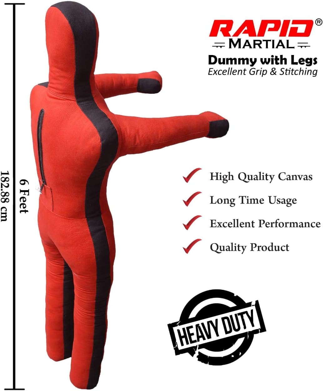 BJJ Wrestling Dummy Punching Bag Submission MMA Brazilian Jiu Jitsu Judo Karate Throwing Boxing Dummy, Dummies 6ft UNFILLED