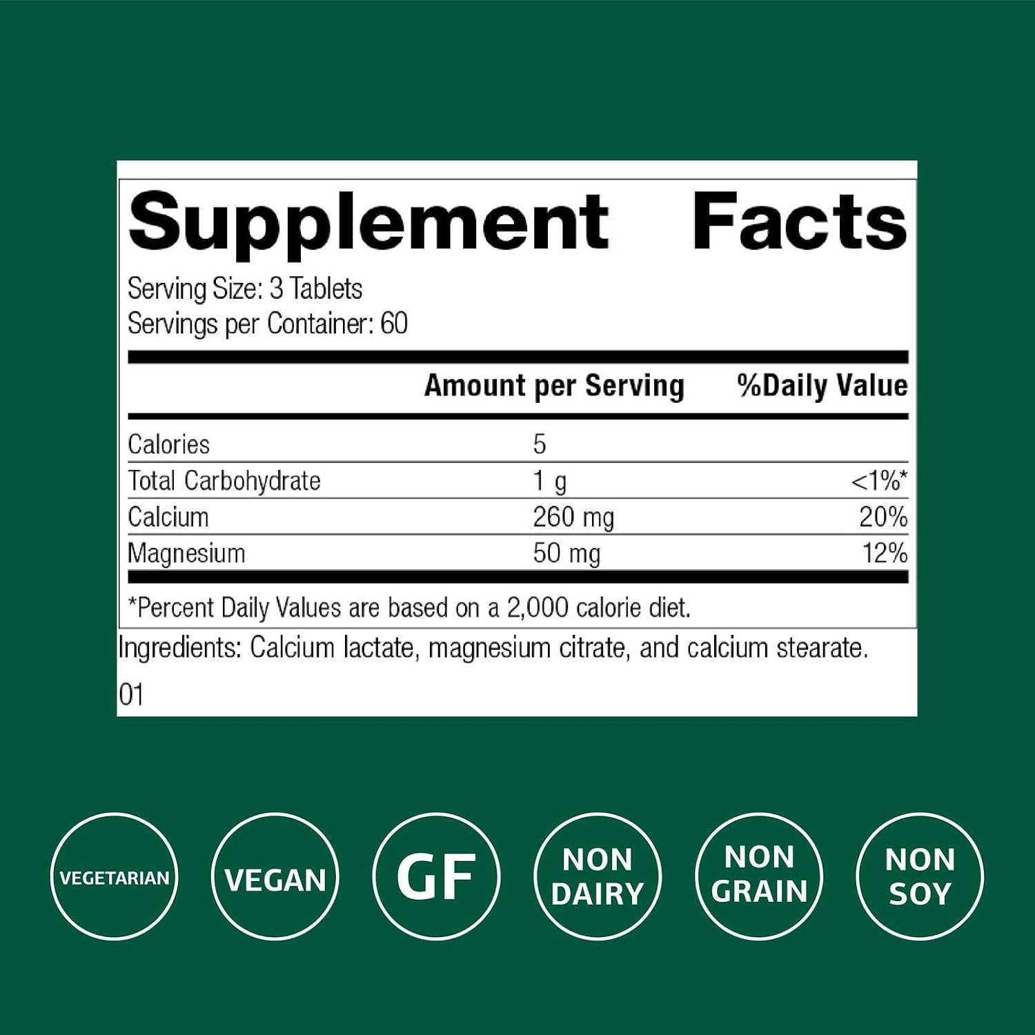 Standard Process - Calcium Lactate Powder - Bone Health & Immune Support - Calcium Magnesium Supplement for Bone Strength & Blood Health - Non-Dairy, Soy & Gluten-Free - 12 oz