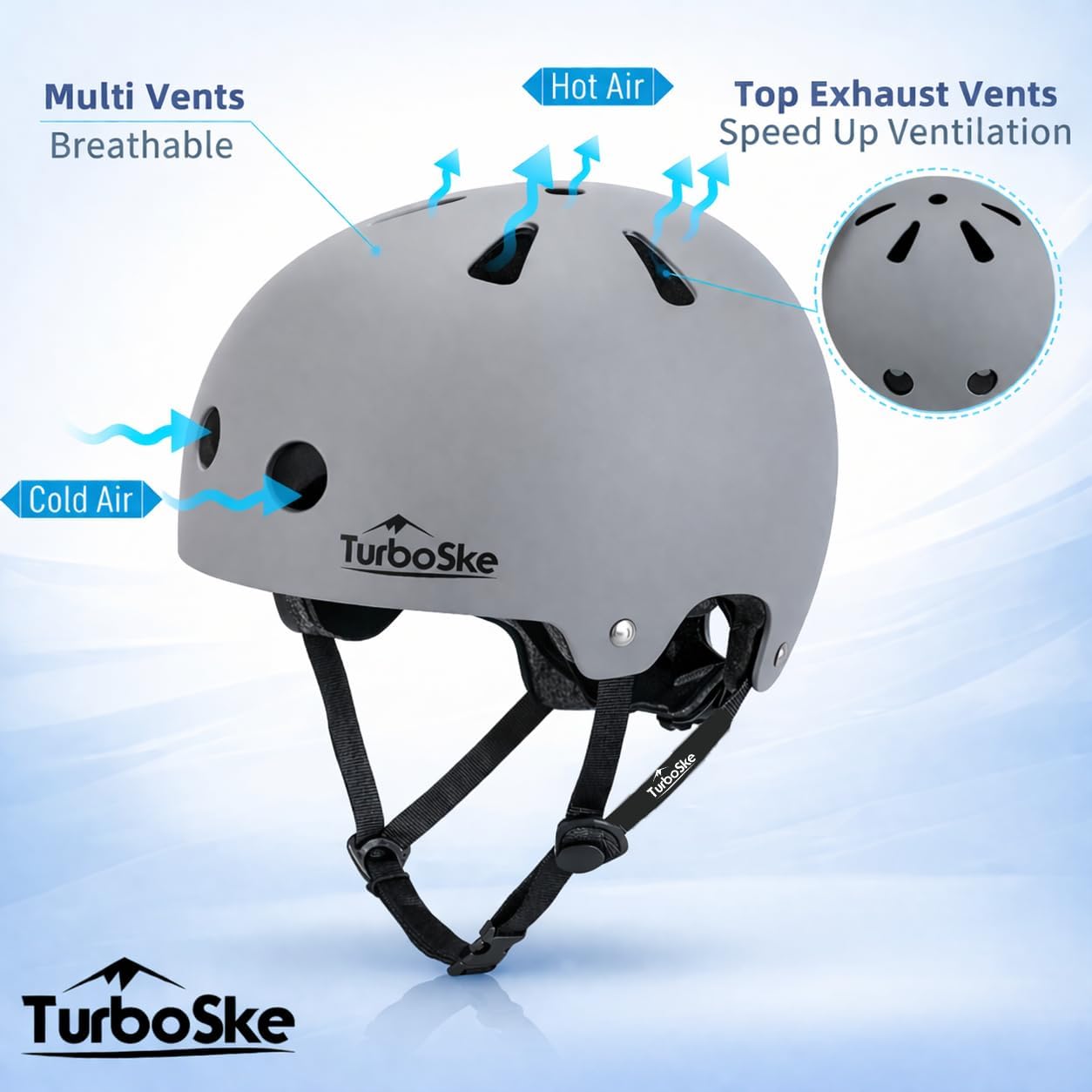Skateboard Helmet,BMX Bike Multi-Sport Helmet for Youth,Men Women