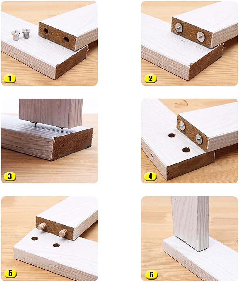 Dowel Center Set 8PC Woodworking Tenon Transfer Plugs 1/4-1/2" | Metal Dowel Centering Pins for Accurate Hole Alignment and Joinery Marker Dowel