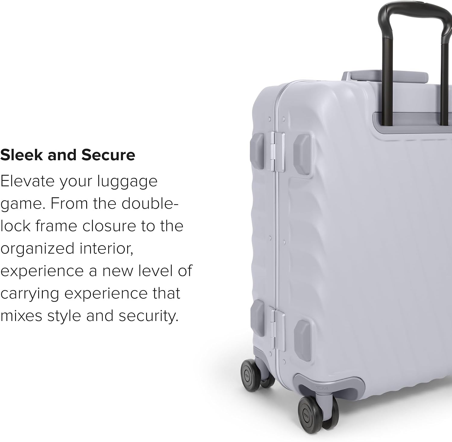 TUMI 19 Degree Frame Continental 4 Wheel Carry-On - Lightweight Suitcase - Hard Shell Luggage - 21.8" X 15.8" X 9.0" - Black Textured