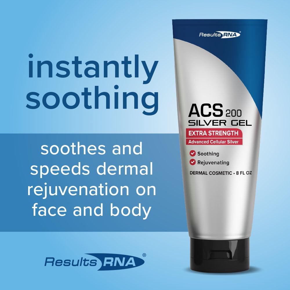 Results RNA - ACS 200 Silver-Glutathione Gel – Advanced Cellular Colloidal Silver Gel for Wound Care & Superior Dermal Healing. Clinically Proven (2 oz - 30 Day)
