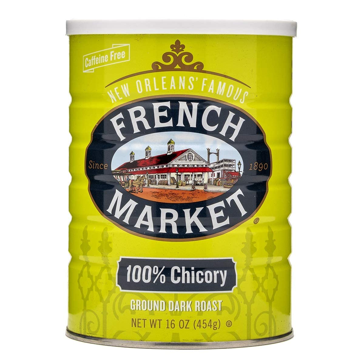 French Market Coffee & Chicory Dark Roast Ground Coffee, 12oz Can (Pack of 6)