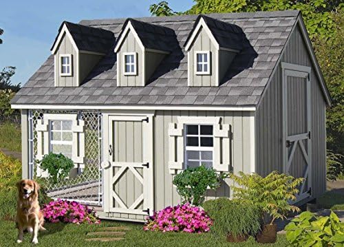 8 x 10 Cape Cod Kennel Panelized Kit