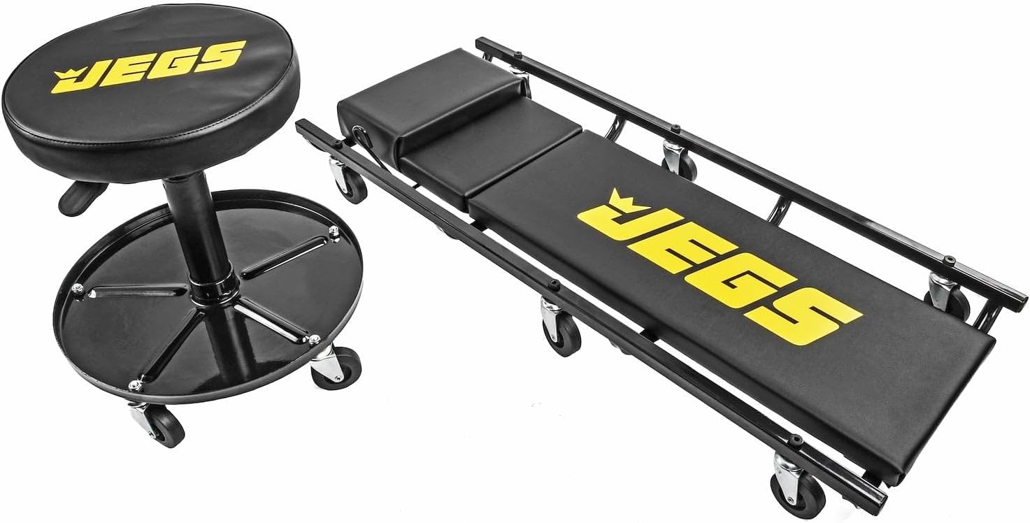 JEGS Creeper and Air Seat Set | Creeper and Air Seat Set for supporting the driver or passenger in the vehicle