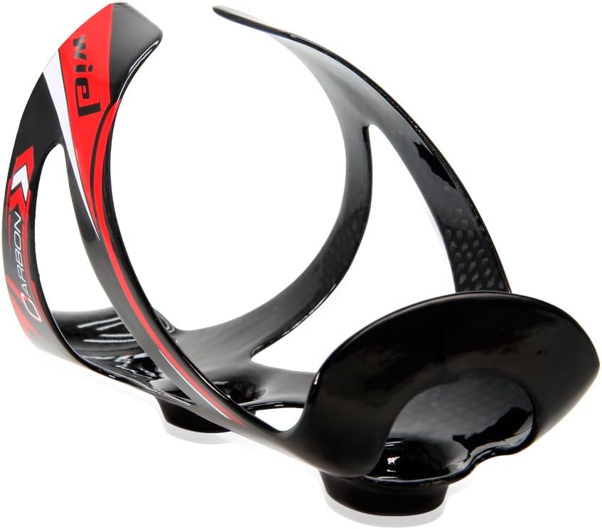 Wiel Full Carbon Fiber Bicycle Bike Light Drink Water Bottle Cage Holder