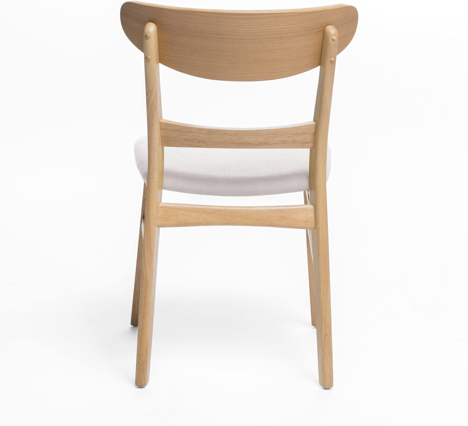 Christopher Knight Home Heather Mid-Century Modern Dining Chairs (Set of 4), Dark Gray and Natural Oak
