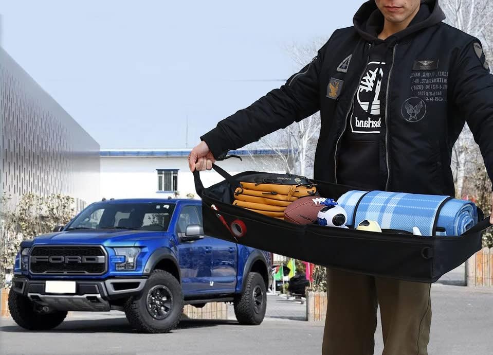GEEDAR Under Seat Storage Truck Tool Box Organizer for Truck Underseat Storage Ford F150 F250 F350 Chevy Silverado Accessories (2 Compartment for