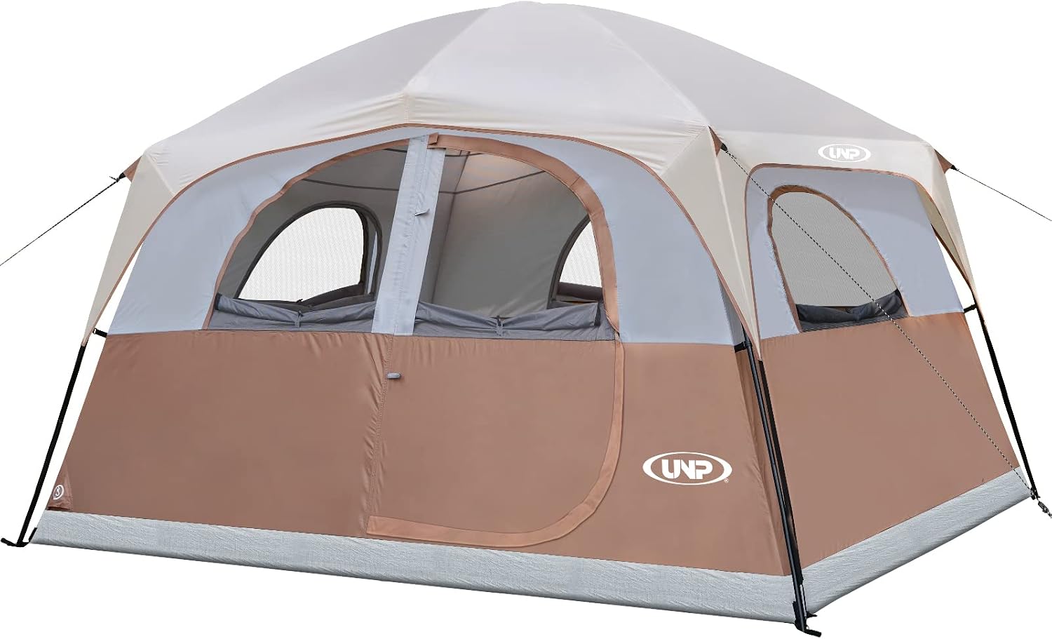 UNP 6 Person Tents for Camping Waterproof Family Cabin Tent with Rainfly