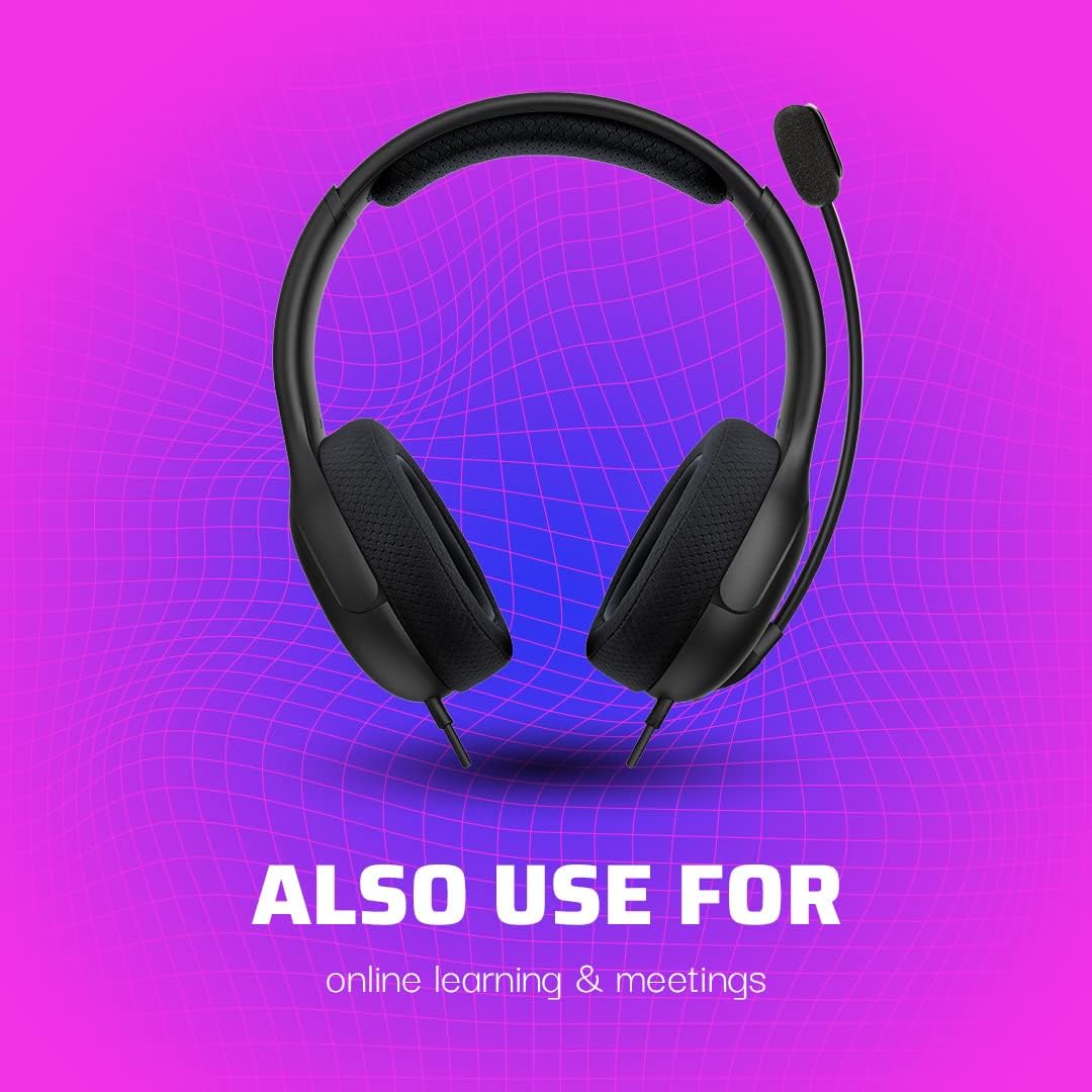 PDP Gaming AIRLITE Xbox Headset with Noise-Cancelling Microphone, Licensed Microsoft Series X|S, Xbox One Accessories, PC/Windows 10/11, Lightweight Wired Power Stereo headphones - Black