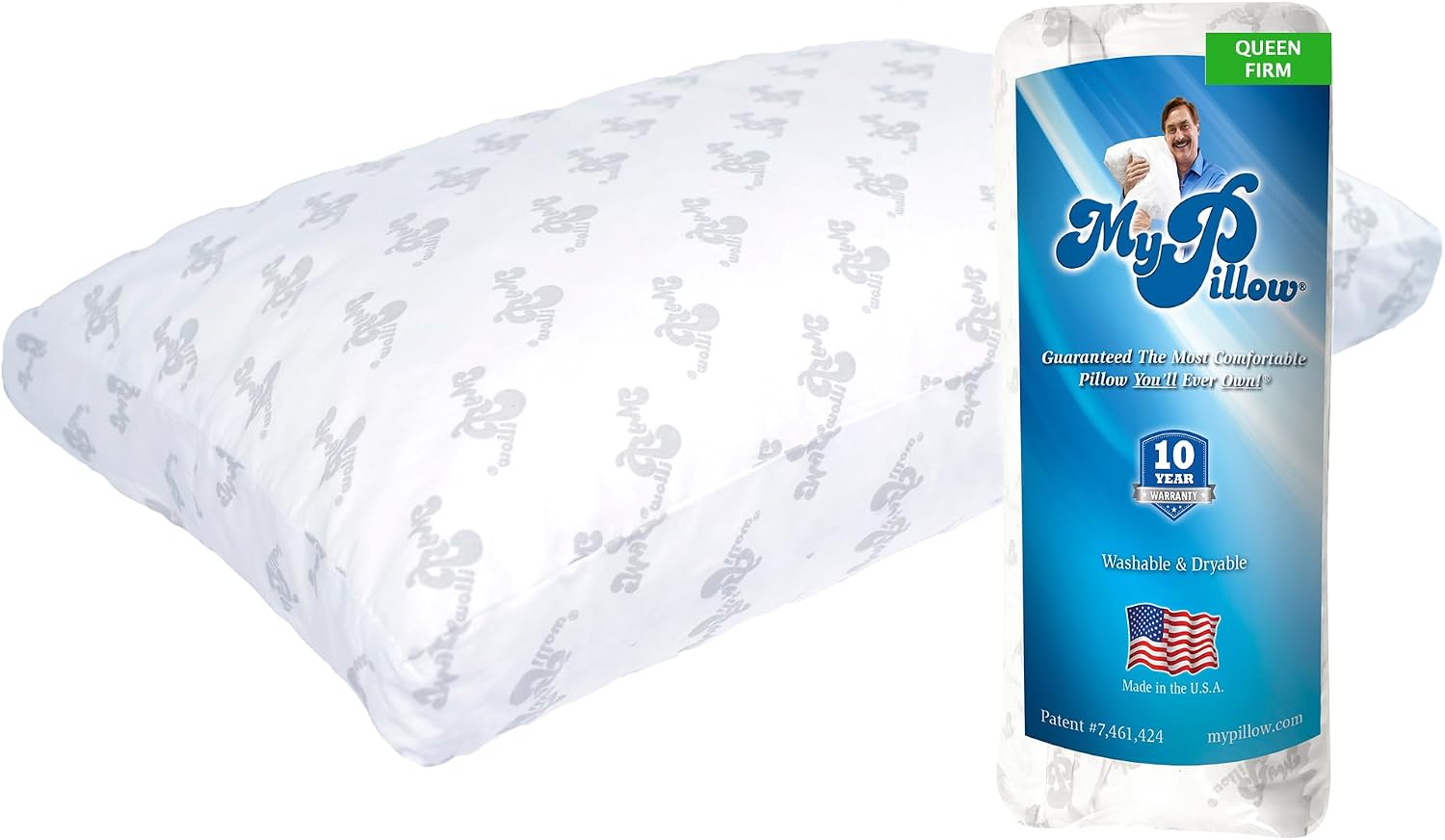 MyPillow Bedding Bed Pillows for Sleeping King Size, Gusseted for Back, Stomach or Side Sleepers - My Pillow Premium Pillow [King, Medium]