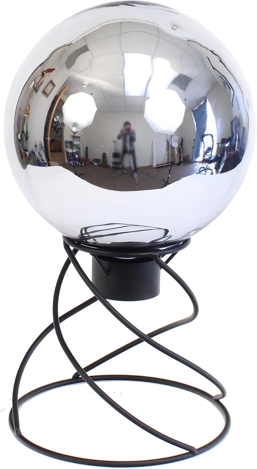 Echo Valley 8100 10-Inch Glass Gazing Globe, Mirror Finish, Blue