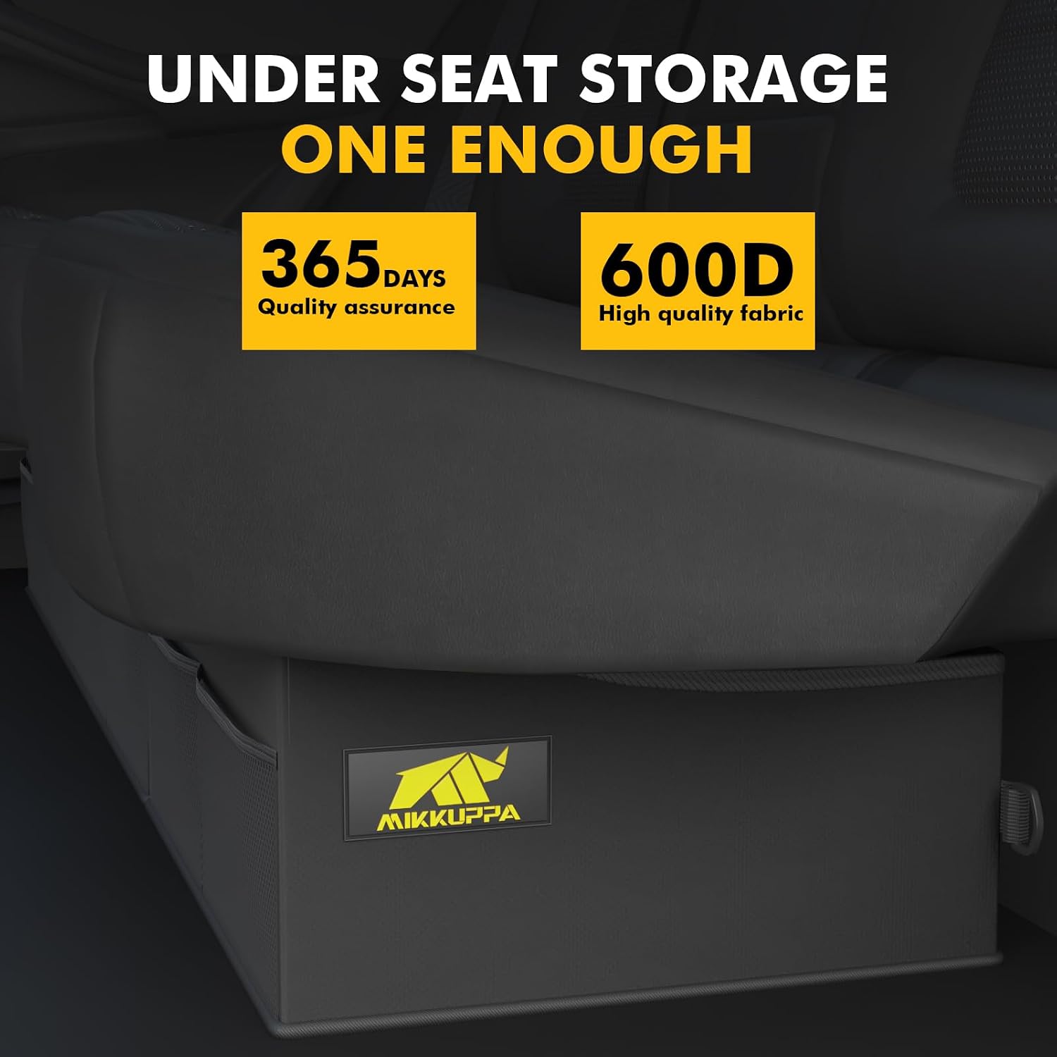 MIKKUPPA Truck Under Seat Storage - Fit for 2015-2024 Ford F150 F250 F350 | 3 Compartments for F-150 Storage Accessories, Truck Tool Box Organizer