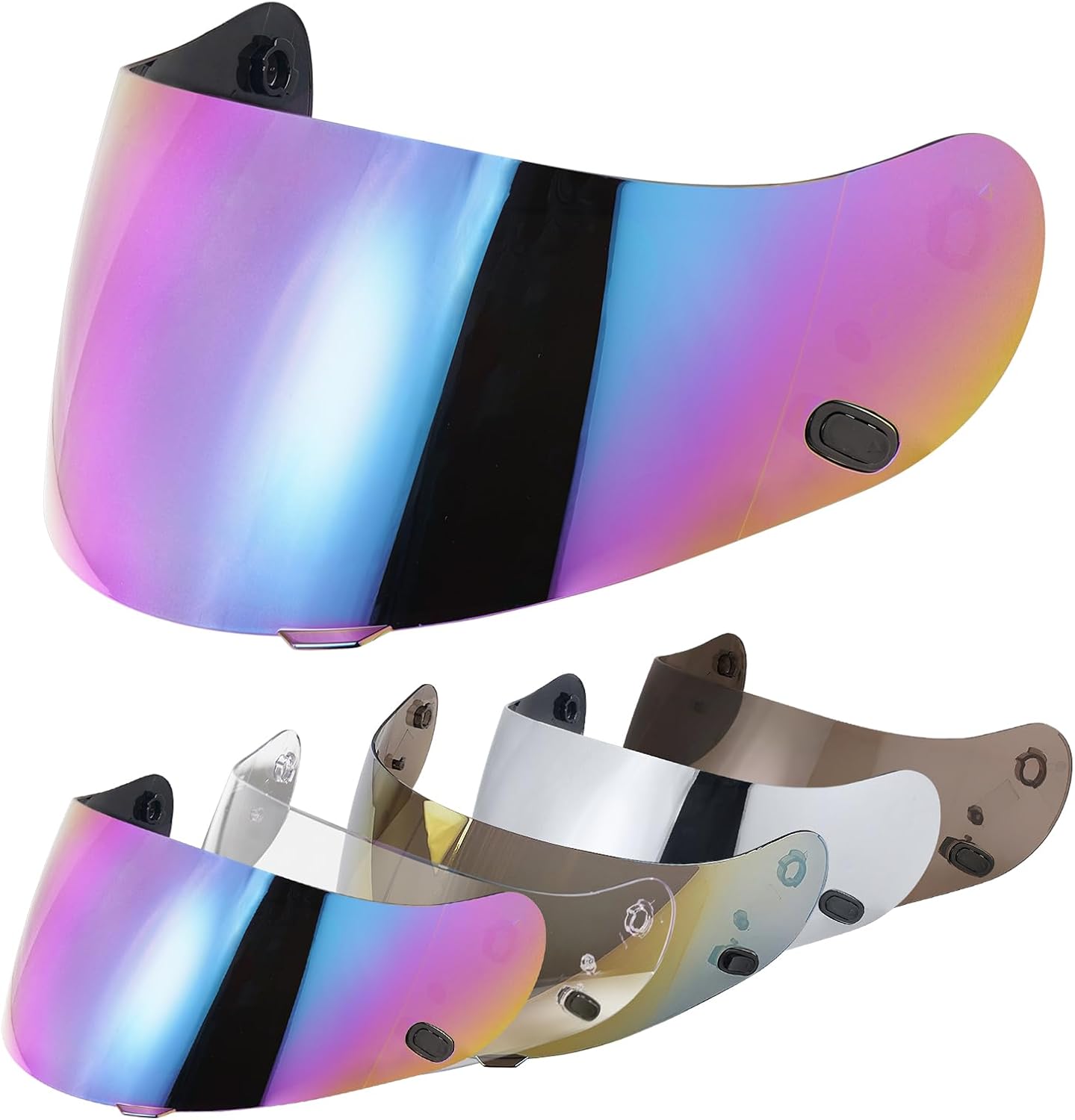 VCOROS Motorcycle Helmet Face Shield Visor Repalcement for HJ-09 CL-15 CL-17 CL-16 CL-SP AC-12 FS-10 CS-R1 IS-16 CS-R2 Shield (Smoke)