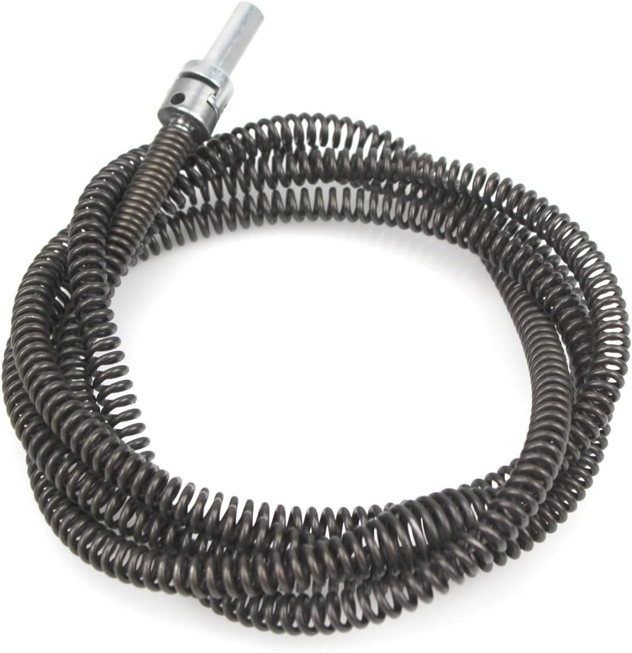 Amonk 6.5Ft Drill Snake for Plumbing Drain Auger Cable with Drill Connector | 10mm Diameter, Flexible&Reusable Plumbing Snake Clog Remover for Kitchen