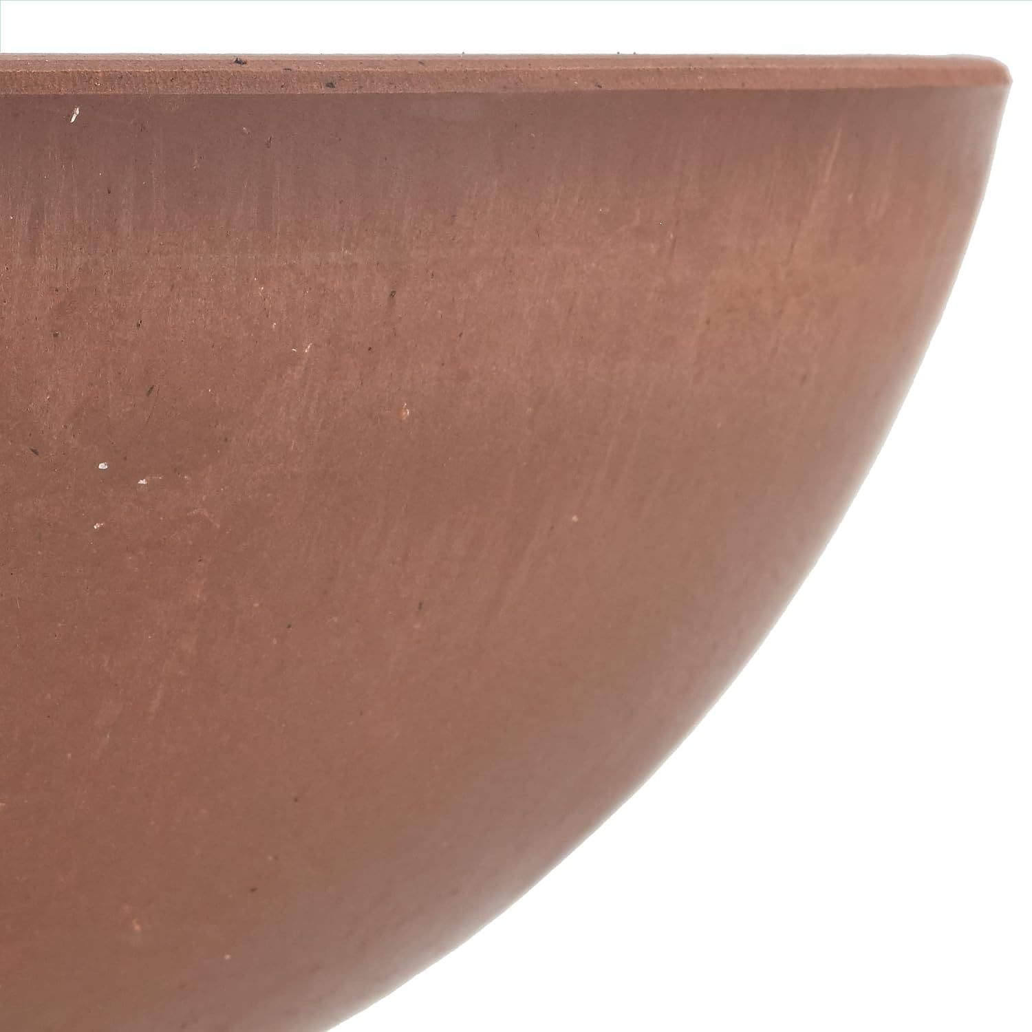 PSW Pot Collection M30DC 12-inch Plastic/Stone/Wood Composite Low Bowl Planter – No Drainage Hole (Drillable), Shallow Indoor/Outer Pot for Succulents, Bonsai, Fairy Gardens, Herbs, Dark Charcoal