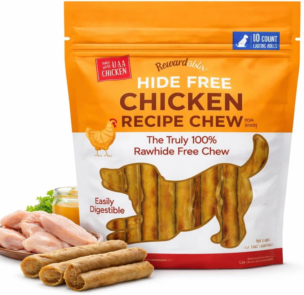 Rewardables Hide Free Chicken Recipe Chews, 10 Count