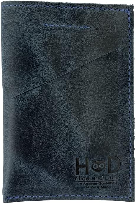 Hide & Drink, Soft Leather Wallet & Card Sleeve, Handmade Includes 101 Year Warranty (Bourbon Brown)