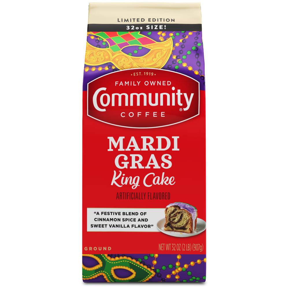 Community Coffee Caramel Cookie Butter Flavored 12 Ounces, Medium Roast Ground Coffee, 12 Ounce Bag (Pack of 1)