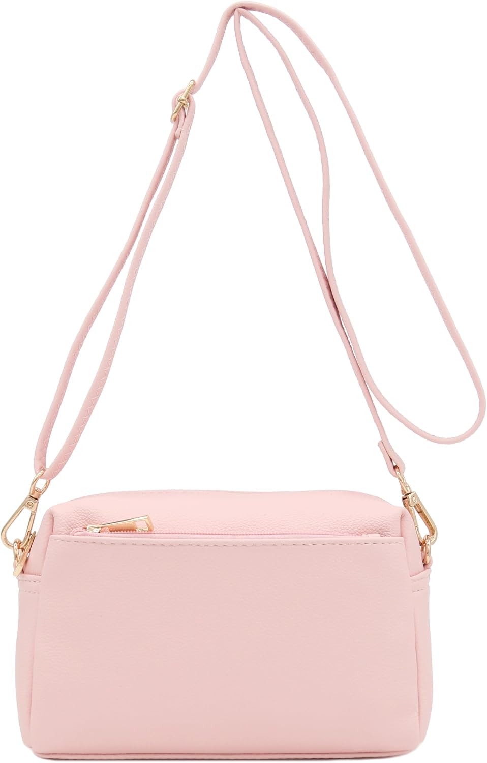 Triple Zip Small Crossbody Bag