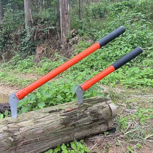 Pickaroon Hookaroon, 28in Pickaroon Logging Tool with Lightweight Anti-Slip Hook Handle for Lifting, Dragging, and Stacking Logs, Lightweight Logging Tools