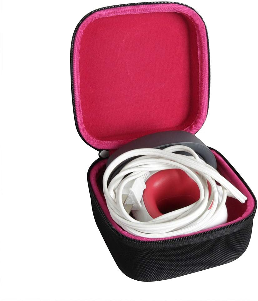 Hermitshell Hard Travel Case for Cricut Easy Press Mini Heat Press Machine (Black+Rosy)
