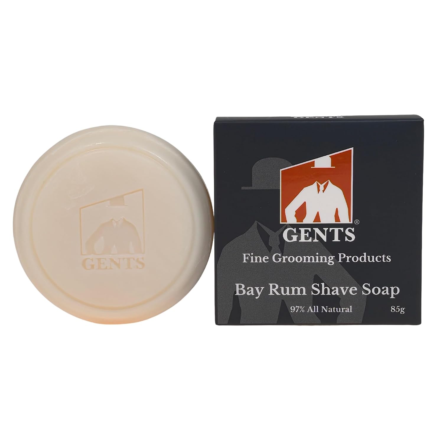 GENTS Men’s Shave Soap, 97% Natural Cedar Pine Scent, Rich Lather Wet Shaving, Traditional Shaving Soap for Men, 3oz Puck