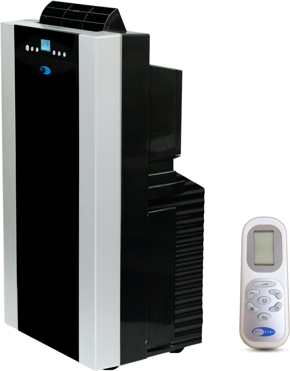 Whynter Portable Air Conditioner 14, 000 BTU Dual Hose 500 Sq Ft ARC-14S | Built In Dehumidifier with Auto Drain, Cool, Dehumidify and Fan Modes