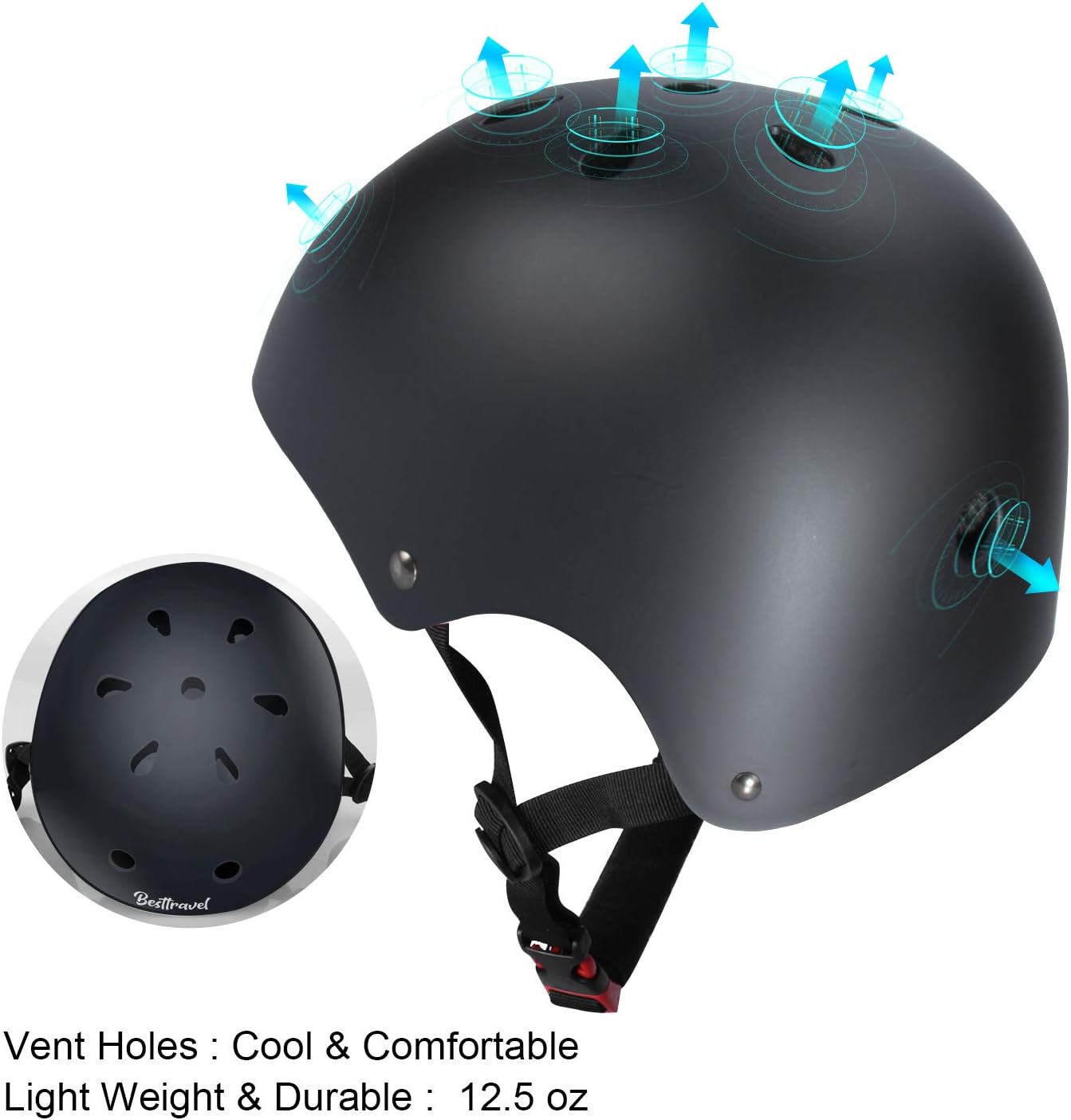 Besttravel Kids Helmet, Toddler Adjustable Kids Ages 3-8 Years Old Boys Girls Multi-Sports Safety