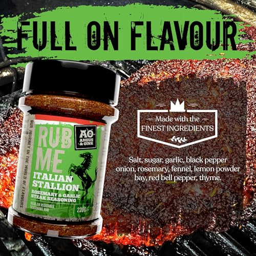 Angus & Oink | Dirty Cow Beef BBQ Rub | Bold Flavour for Brisket & Beef Ribs | Perfect for Low & Slow BBQ | Coffee-Infused Bark Maker | Gluten-Free | 220g