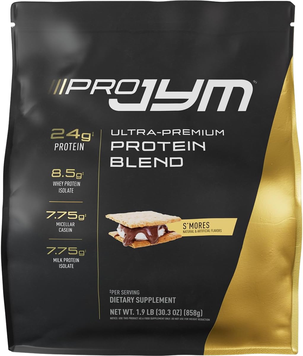 JYM Tahitian Vanilla Bean Whey & Casein Protein Powder, 1.7 lb, 22 Servings | Micellar Casein & Milk Protein Isolate, Lean Muscle Building, Pre & Post Workout Nutrition, Men & Women