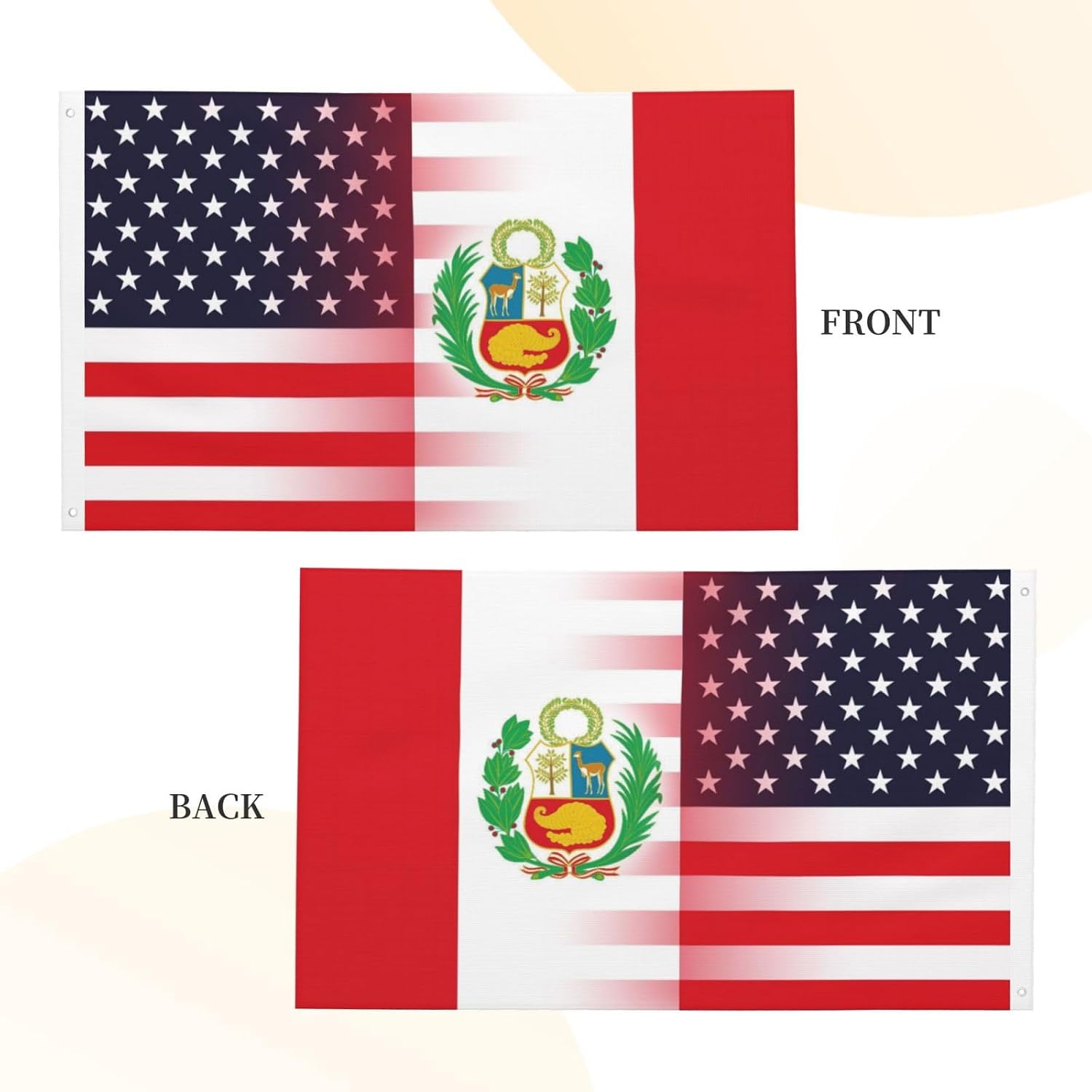 Nicaragua Nicaraguan And American Flag America USA 3x5 Ft Indoor Outdoor Decor Banner National Flags for Garden Yard Car Outside Decoration