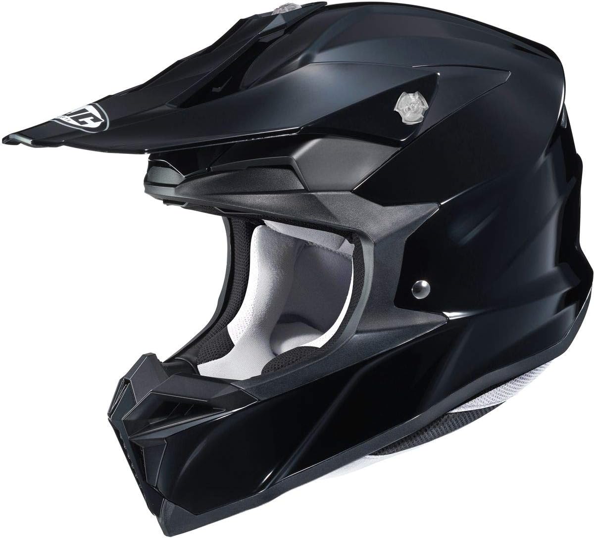 HJC i50 Solid Men's Off-Road Motorcycle Helmet - Black/Small