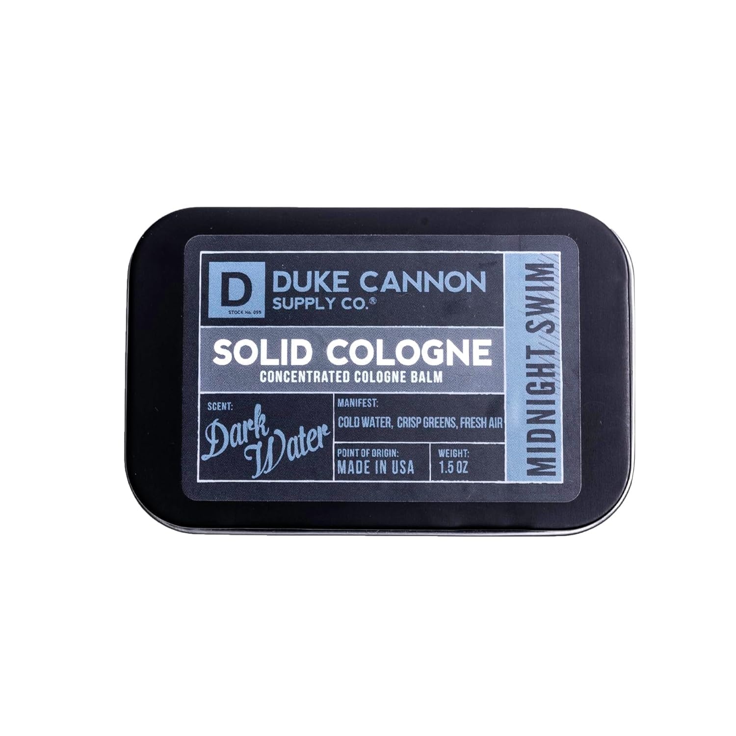 Duke Cannon Solid Cologne for Men, Bourbon Scent, Concentrated Balm, 1.5 oz | Woodsy charred oak barrel aroma inspired by classic bourbon craftsmanship