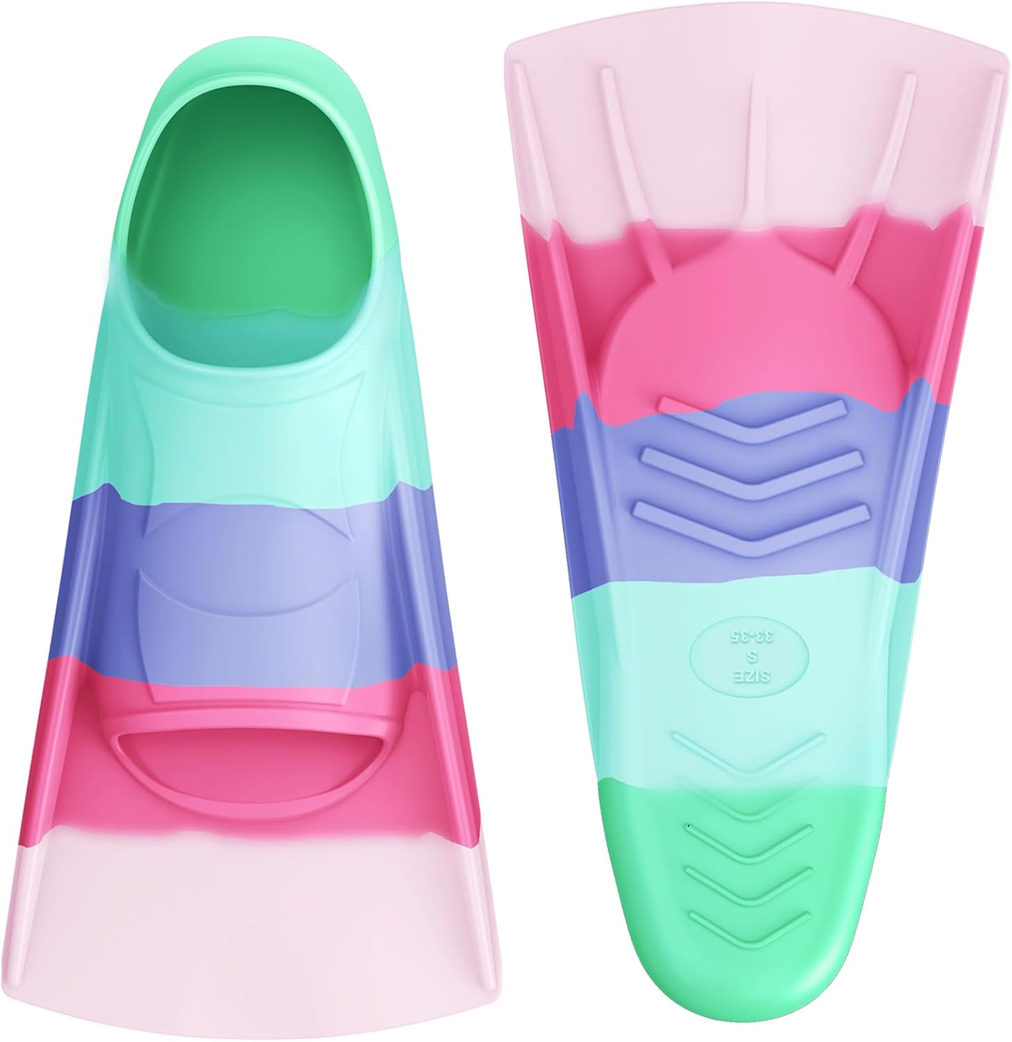 Gintenco Swim Fins, Adults & Kids Swim Training Fins for Lap Swimming