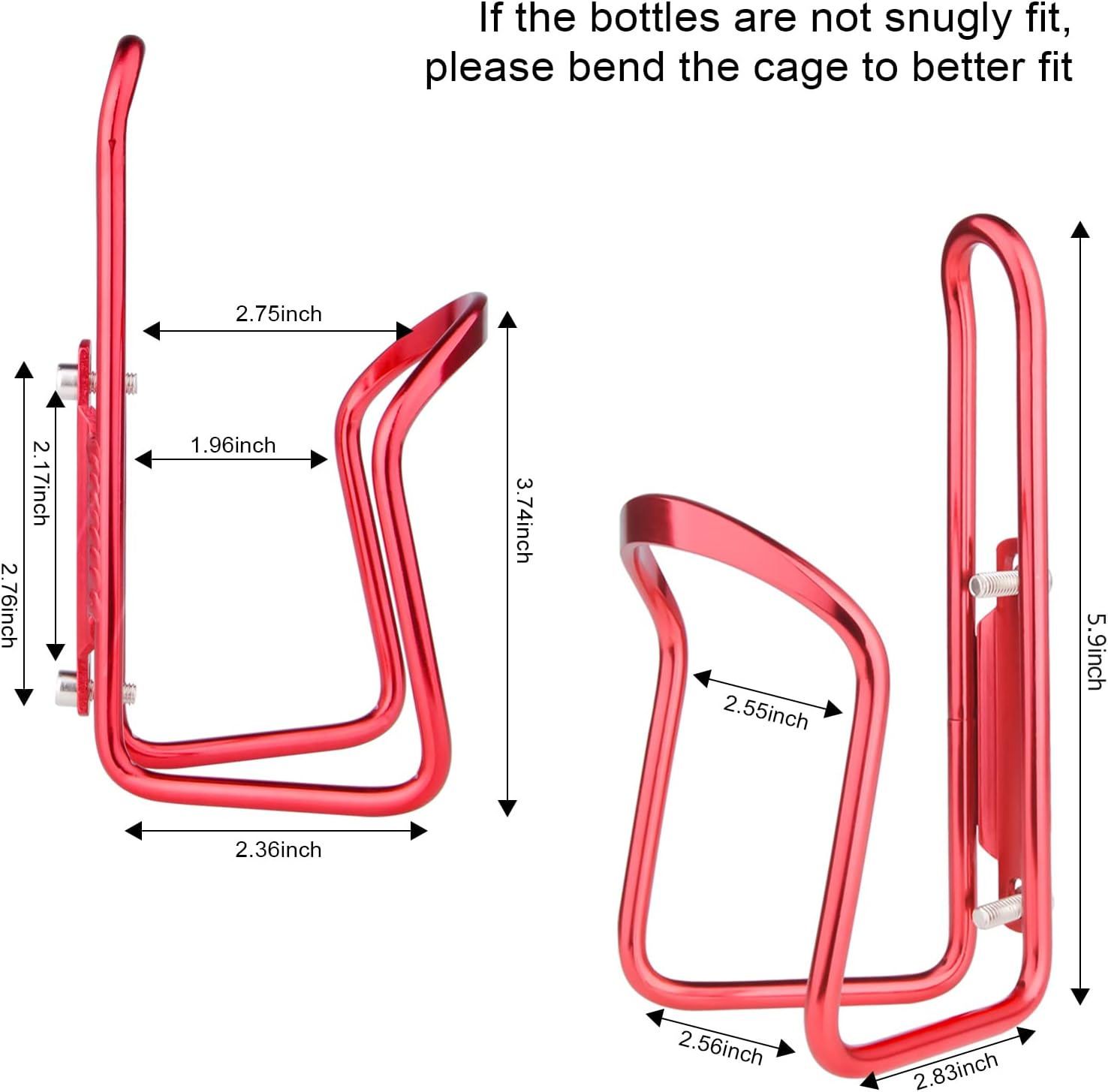 Aluminum Alloy Biking Bicycle Water Bottle Cage Holder, Cycling Bike Water | Bottle Cage