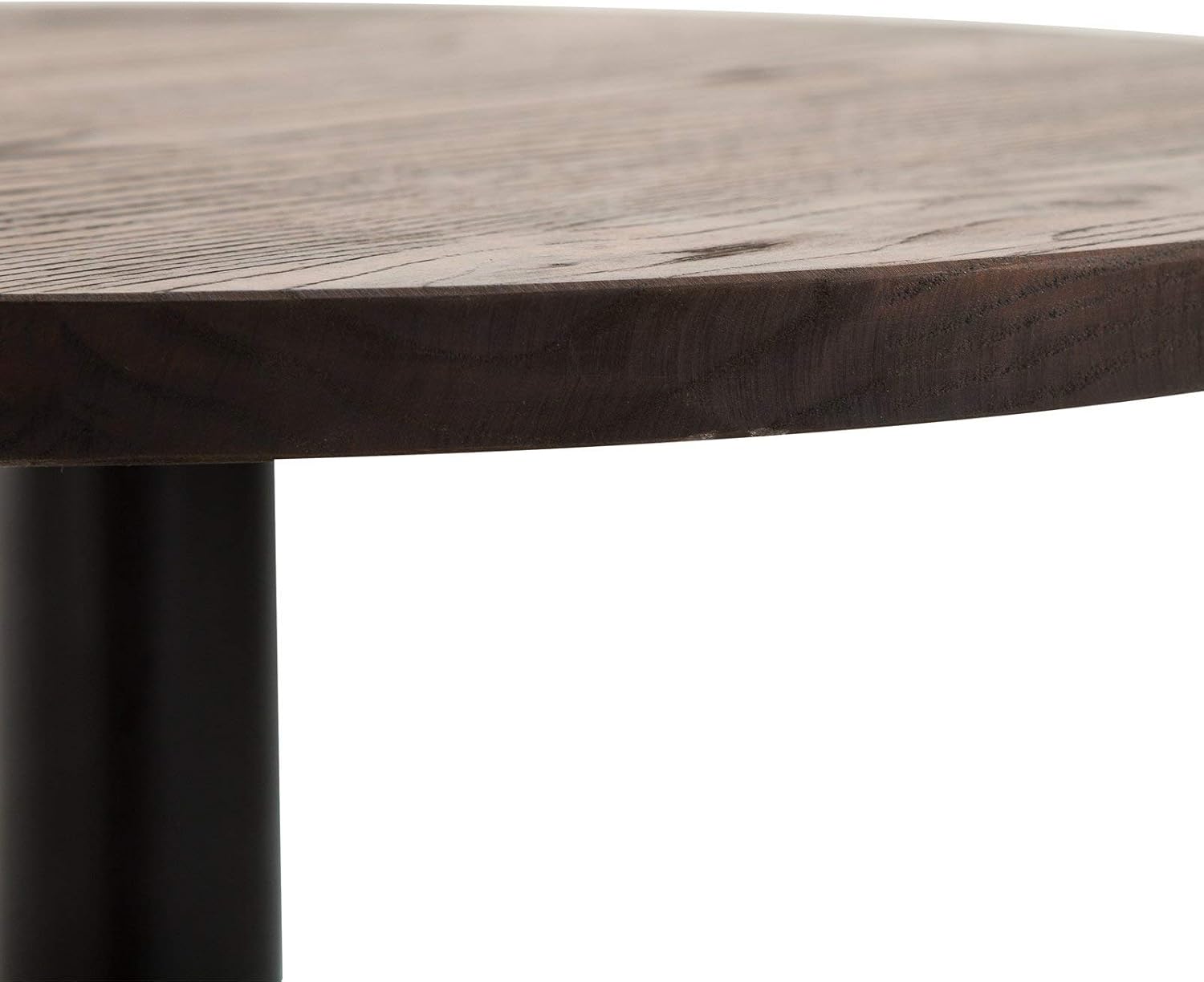 HOMCOM 41" H Bar Height Standing Pub Table Rustic Industrial Elm Wood Top | Metal, Bar Table